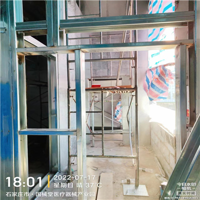 精河石家庄医疗机械产园安装的防爆墙项目